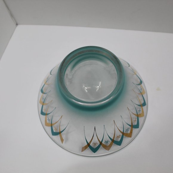 Mid Century Anchor Hocking Atomic Serving Glass Bowl - Picture 6 of 7